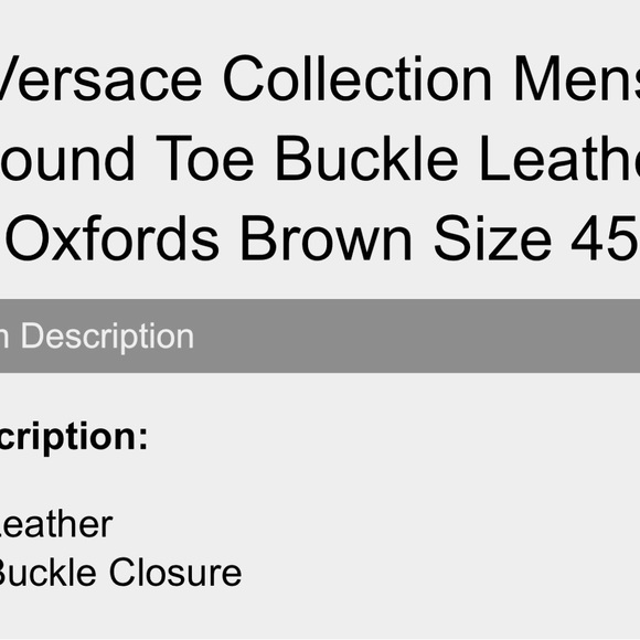🔥🔥🔥NWT🔥🔥🔥VERSACE COLLECTION🔥🔥🔥 - Picture 8 of 9